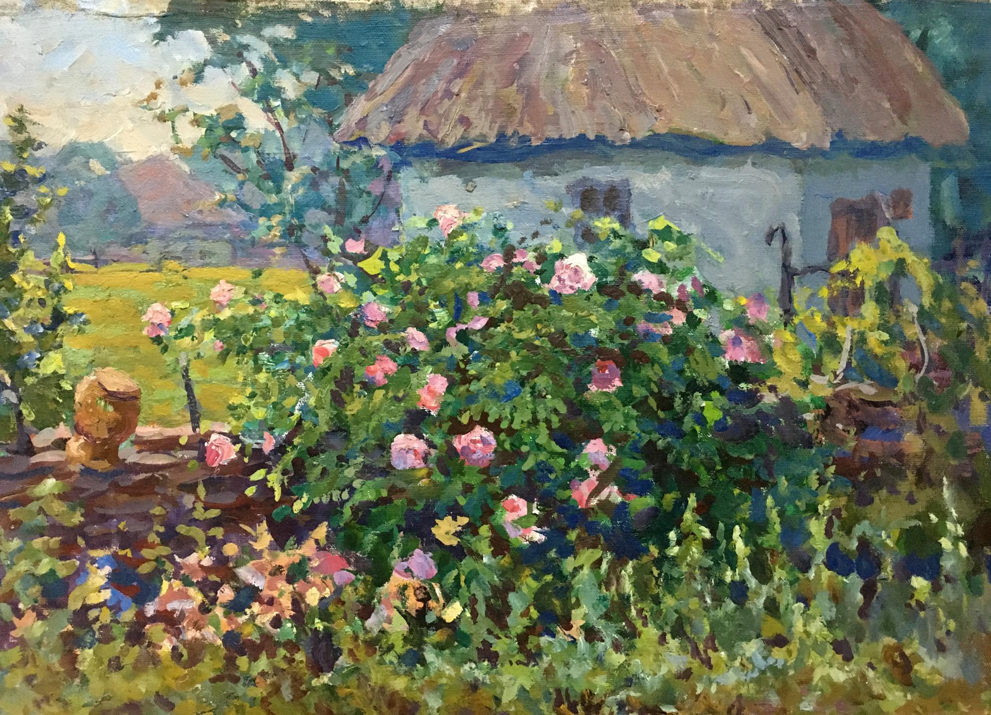 Oil painting Garden Fomin Anatoly Nikiforovich