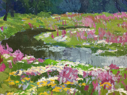 Oil painting Loot blooms Bednoshey Daniil Panteleyevich