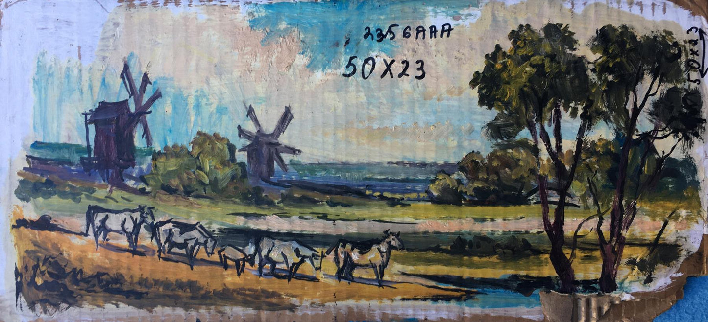 Oil painting Navy Day Alexander Arkadievich Litvinov