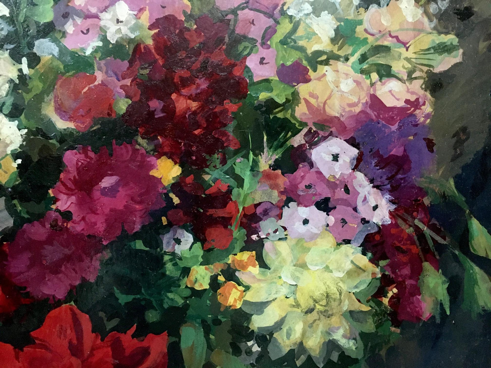 Phlox and Dahlia, an oil painting by Andrey Ivanovich Khlopinsky