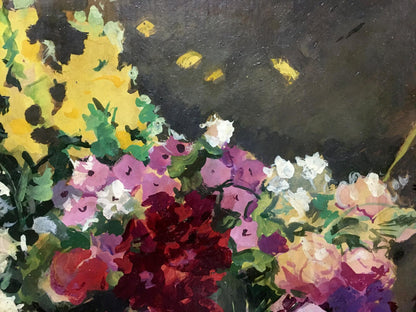 Andrey Ivanovich Khlopinsky captures Phlox and Dahlia in oil