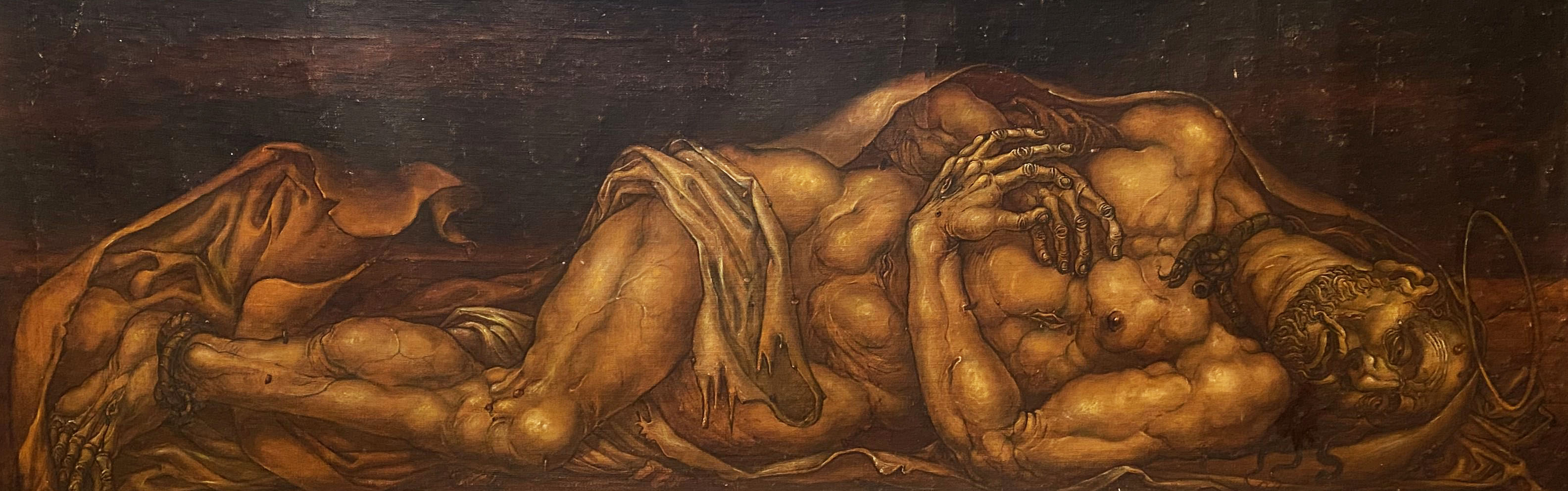 Oil painting Dead Christ Litvinov Oleg Arkad'yevich