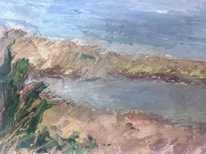 Oil painting River original picture painter