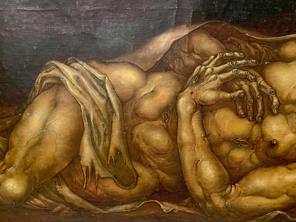 Oil painting Dead Christ Litvinov Oleg Arkad'yevich