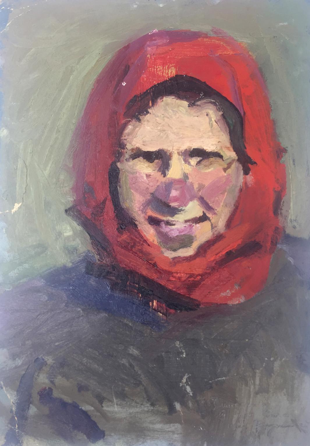 Oil painting Woman portrait original picture painter