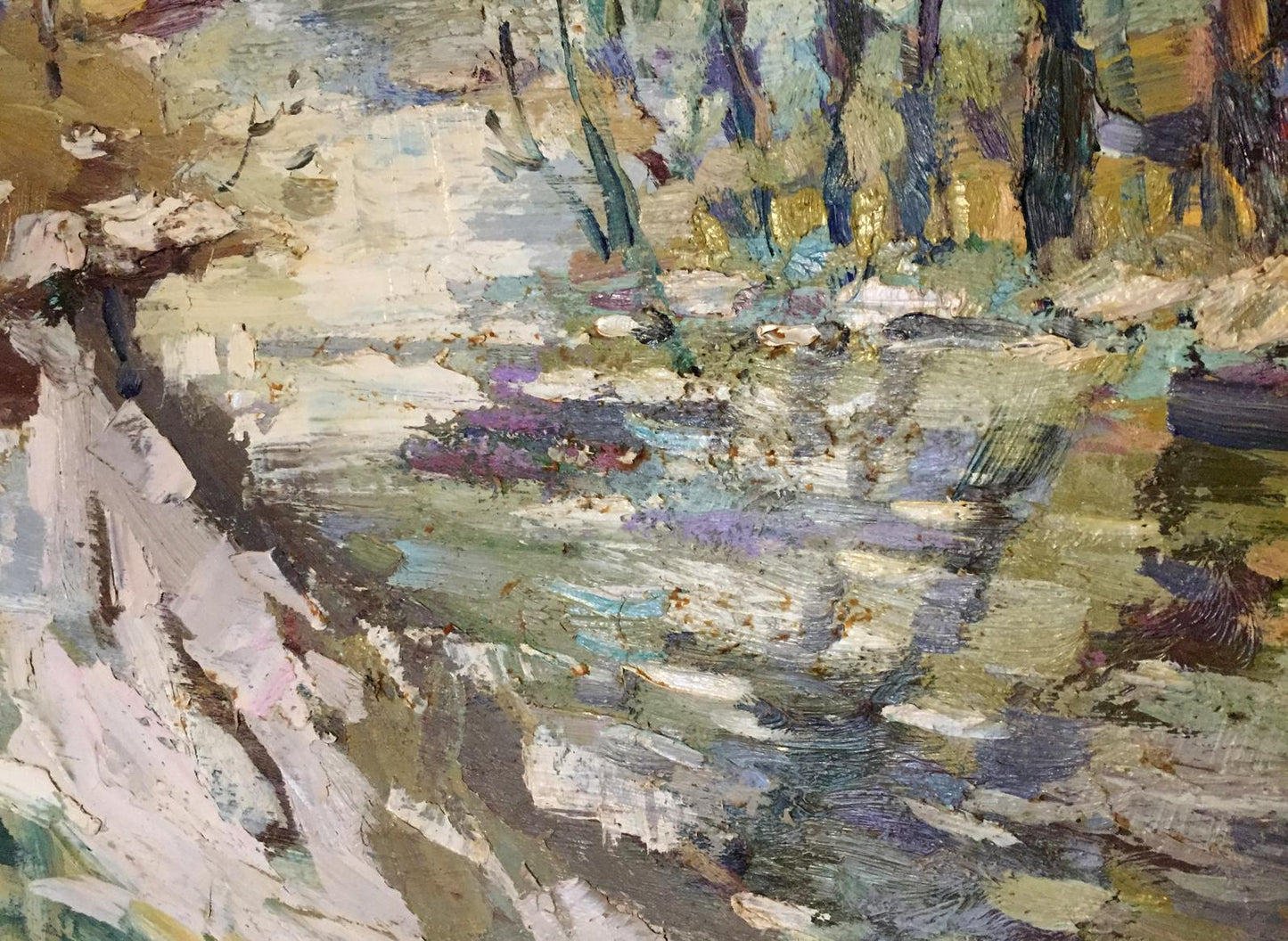 Oil painting Early spring Egorov Boris Kuzmich