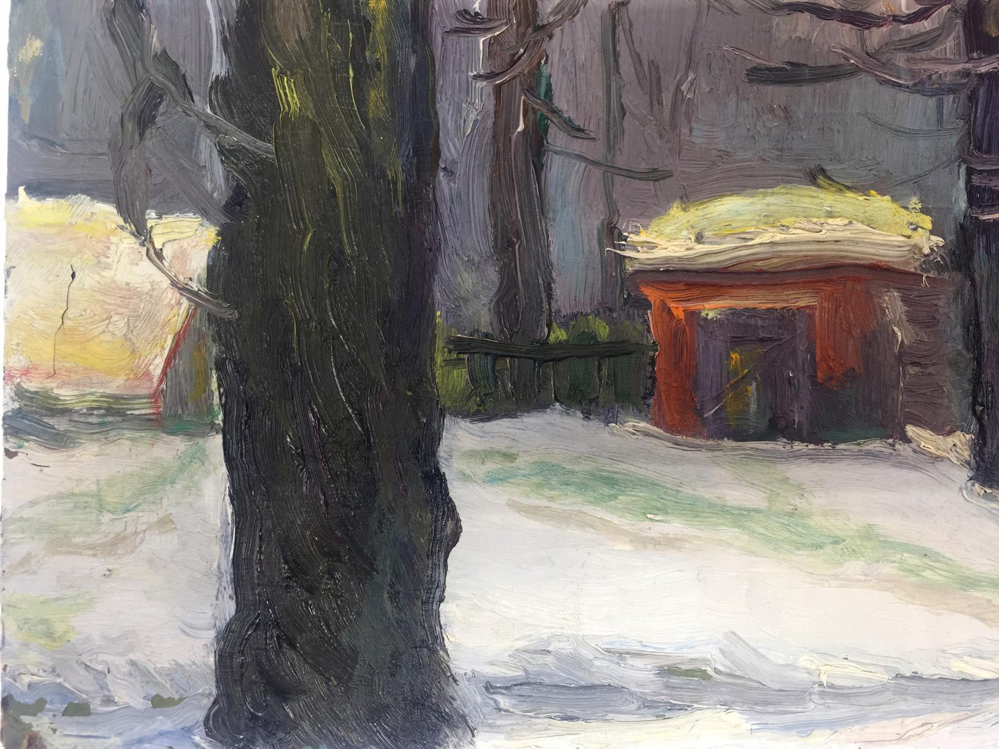 Oil painting Winter forest Bespalov (Bezpalov) Ivan Nikolaevich