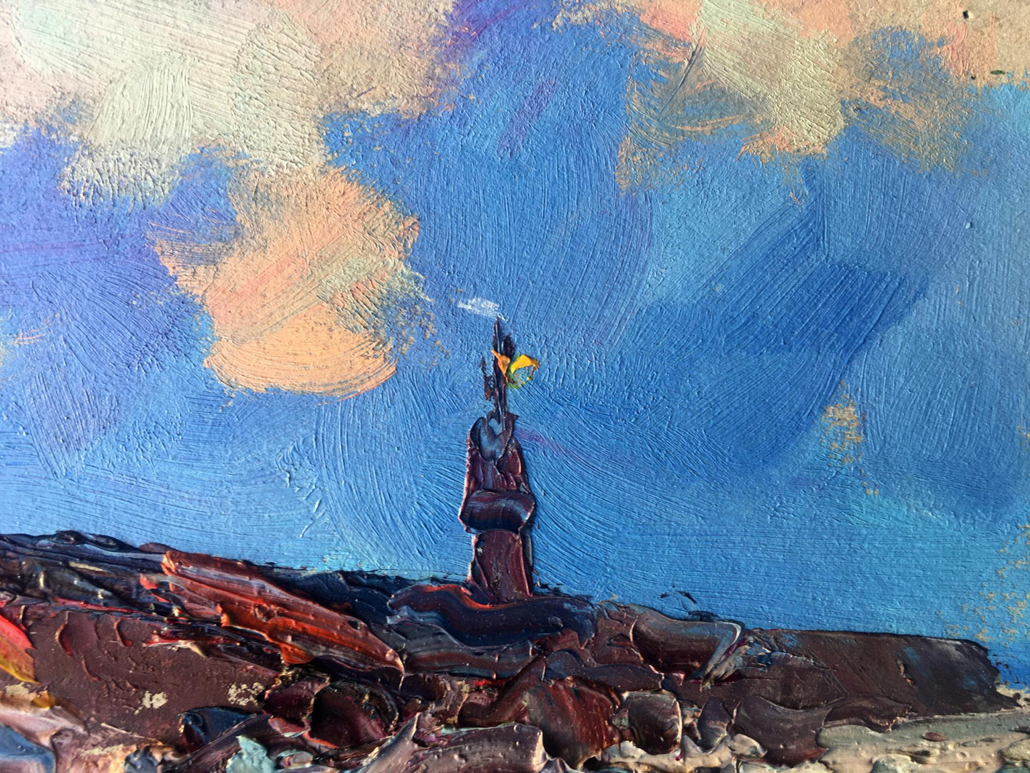 Oil painting Near the lighthouse Alexander Nikolaevich Cherednichenko