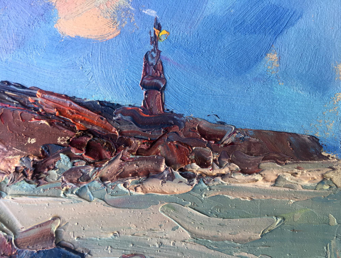 Oil painting Near the lighthouse Alexander Nikolaevich Cherednichenko