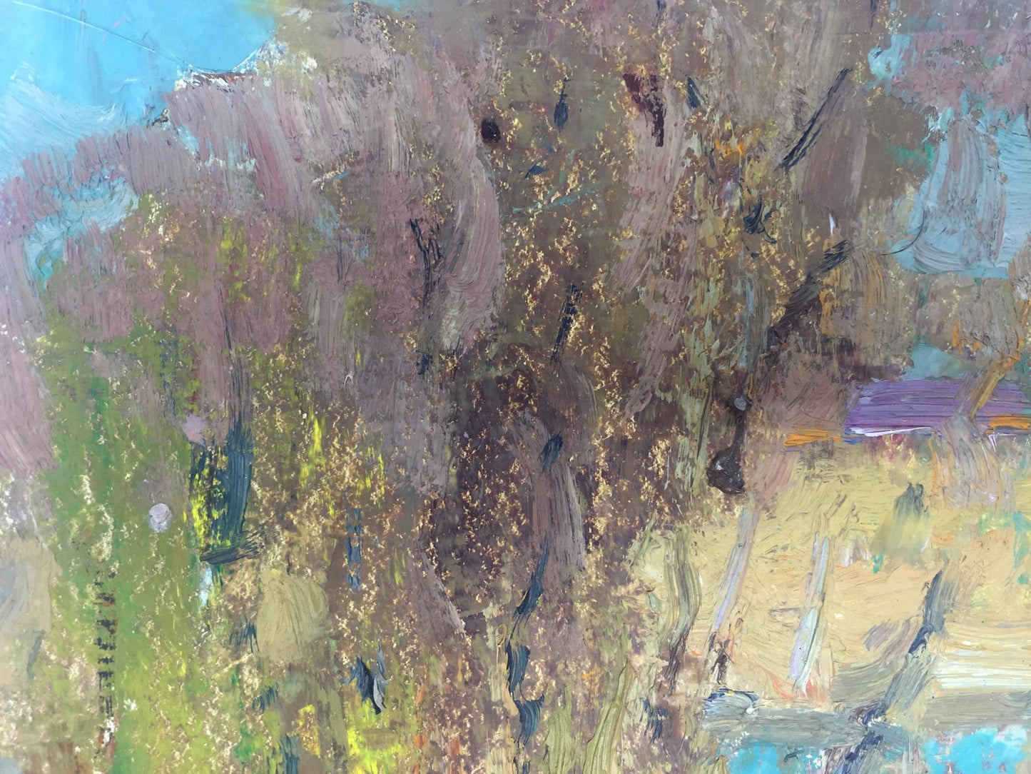Oil painting River Viktor Grigor'yevich Sevast'yanov