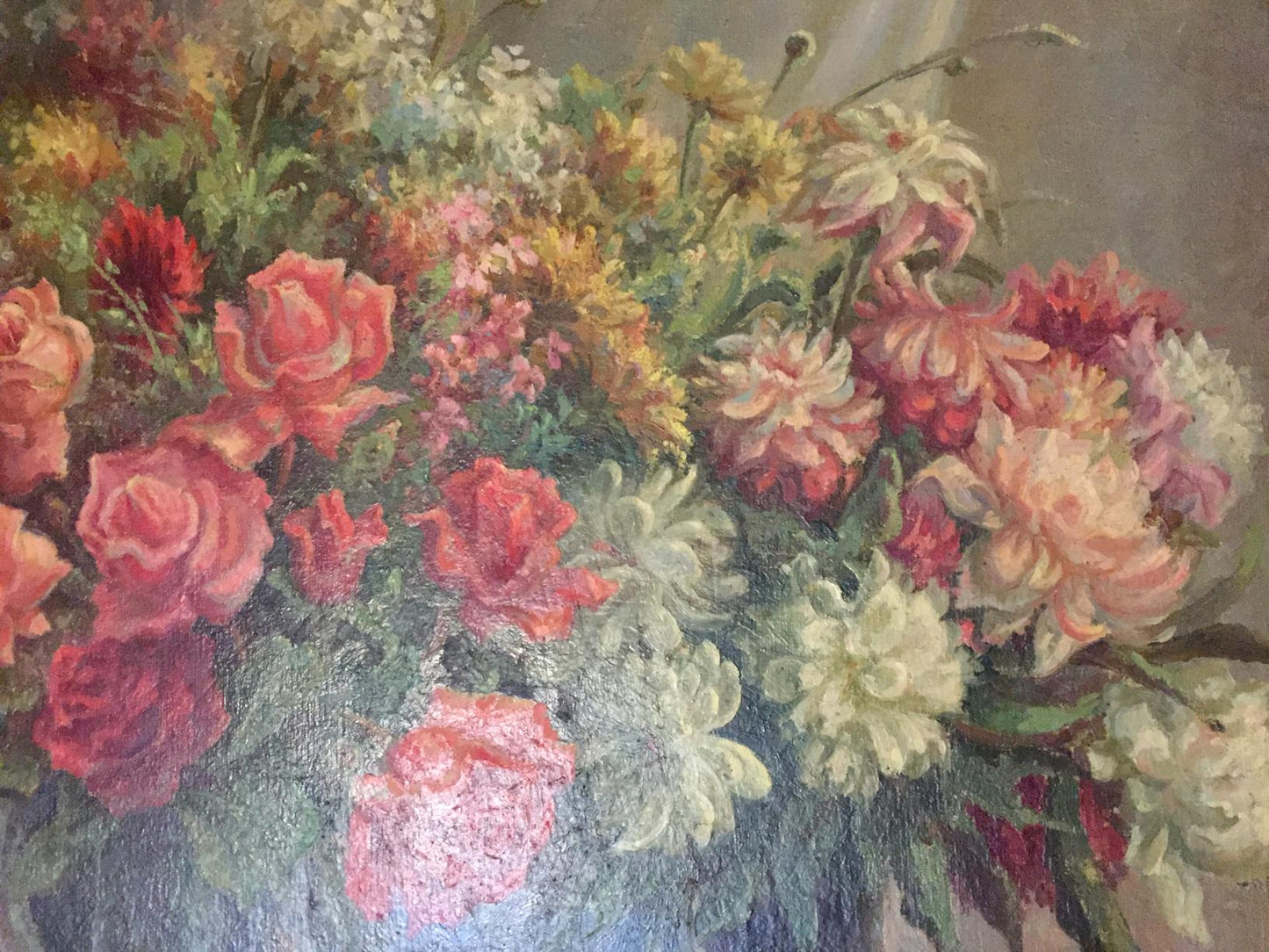 Oil painting Laid table