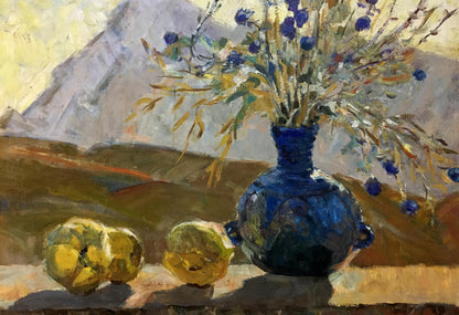 Oil painting Crimean bouquet Mirel Yakovlevna Shaginyan