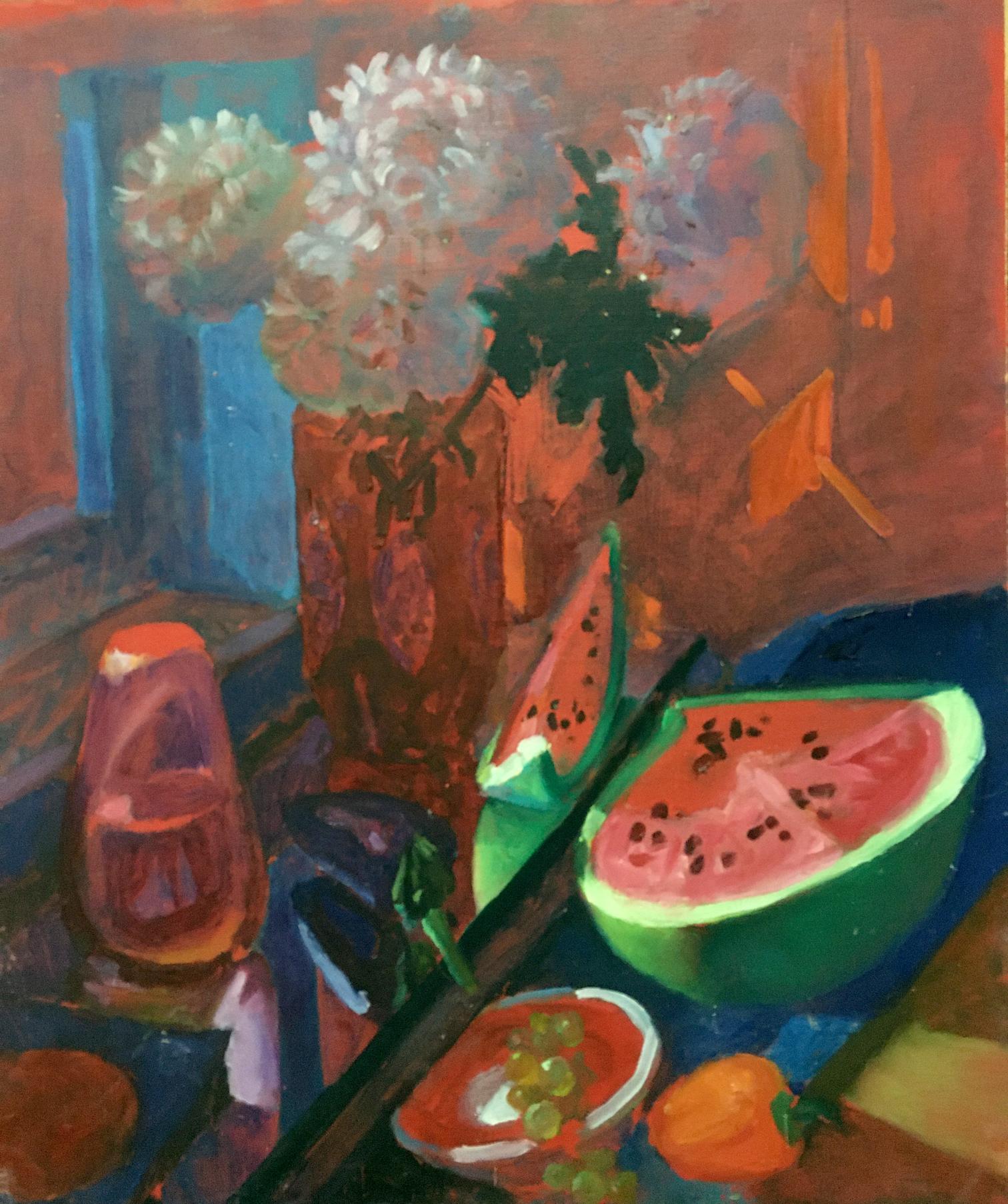 Oil painting Still life with watermelons Knishevsky Vladimir Leonidovich