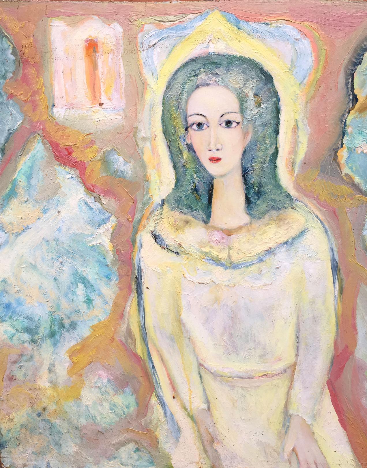 Oil painting Portrait of a wise girl Vladimir Novikovsky