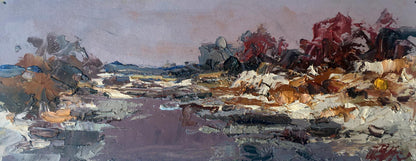 Oil painting Cloudy winter day Alexander Nikolaevich Cherednichenko