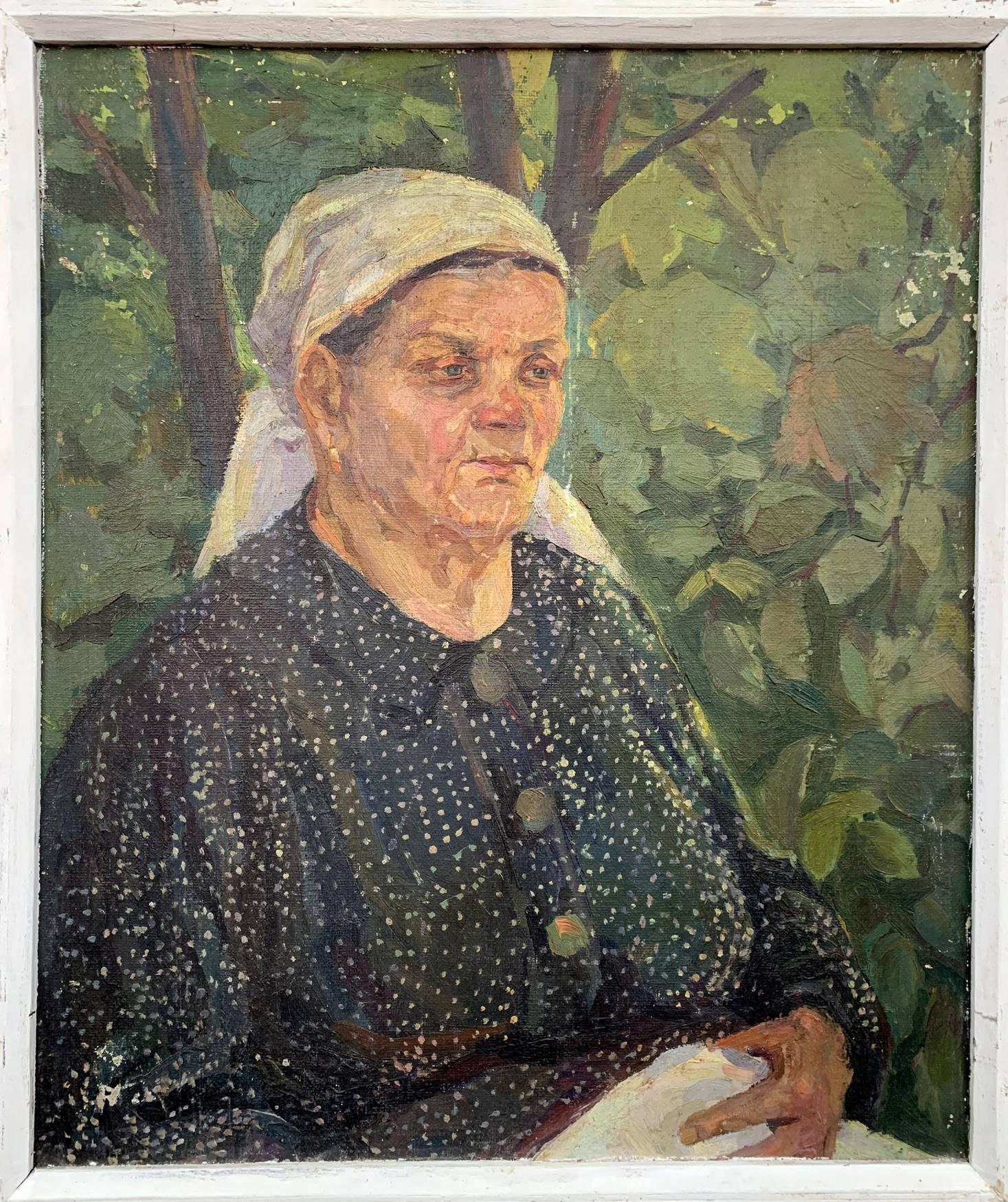 Oil painting Portrait of grandmother Zosenko Valeriy Kupriyanovich