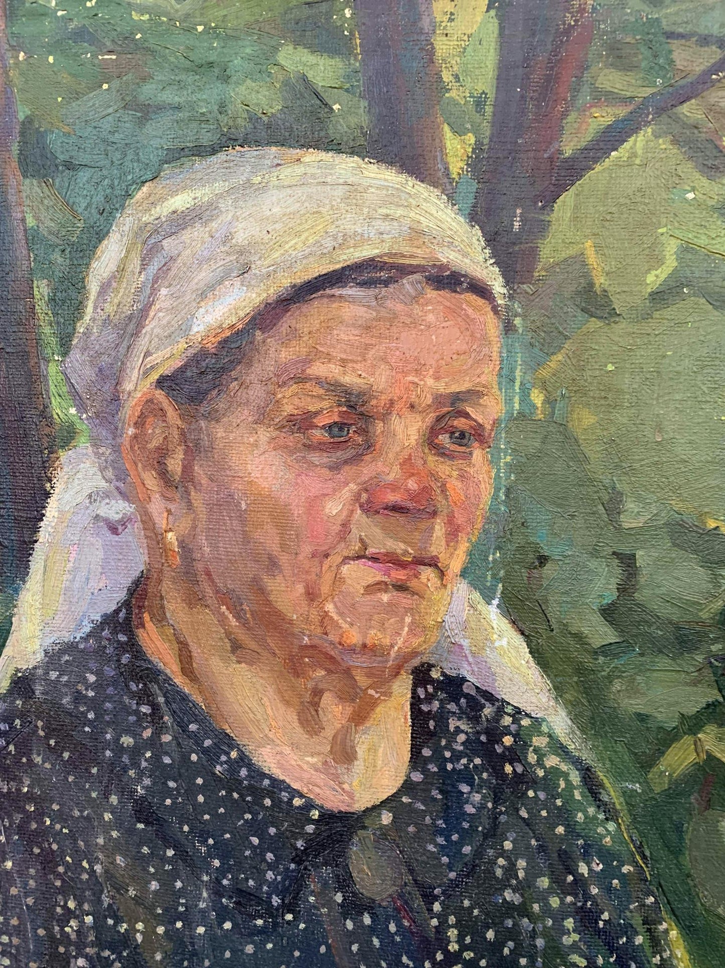 Oil painting Portrait of grandmother Zosenko Valeriy Kupriyanovich