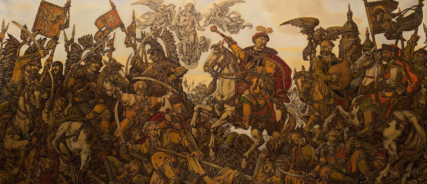 Oil painting Bogdan's triumph Litvinov Oleg Arkad'yevich