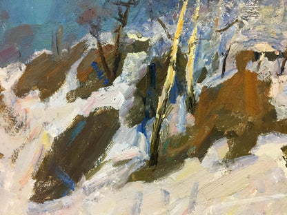 Oil painting Sunny winter Petrashevsky Stanislav Vasilievich