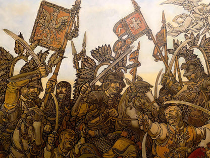 Oil painting Bogdan's triumph Litvinov Oleg Arkad'yevich