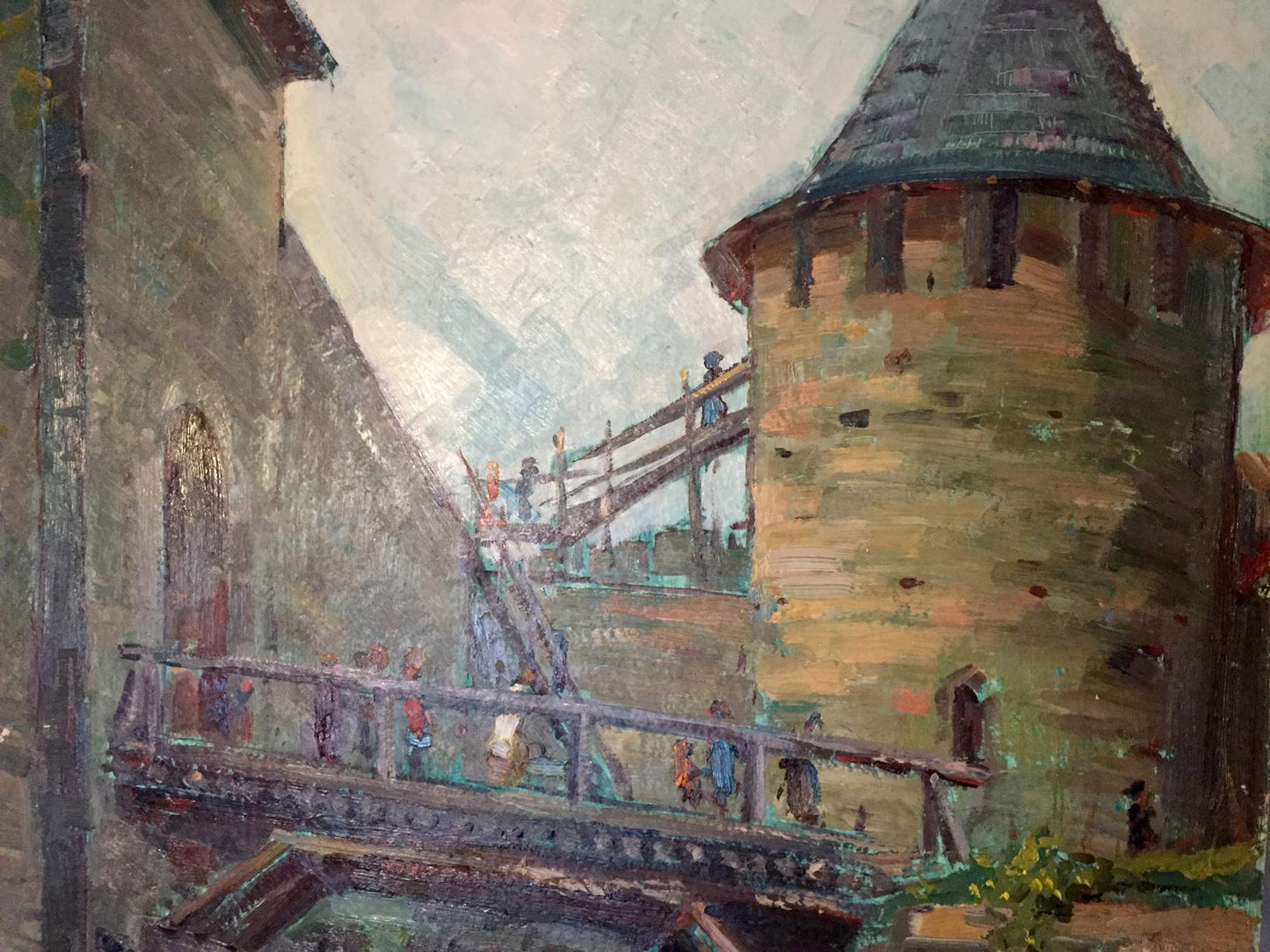 Oil painting Castle Pobivanets Grigory Danilovich