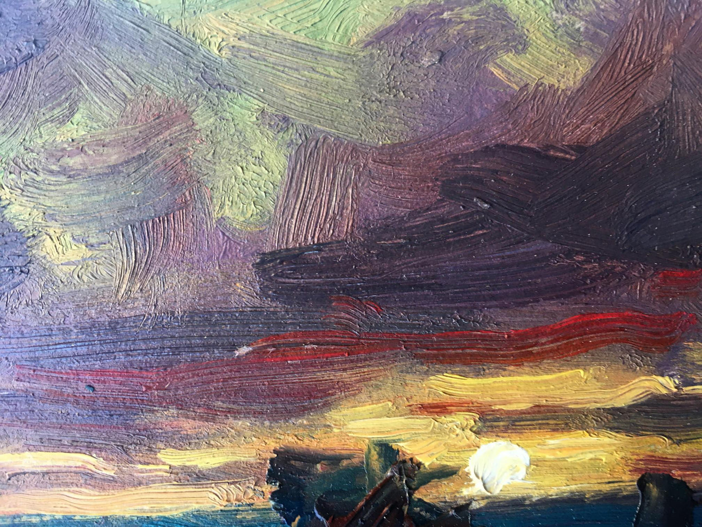 Oil painting Storm for the night Alexander Nikolaevich Cherednichenko