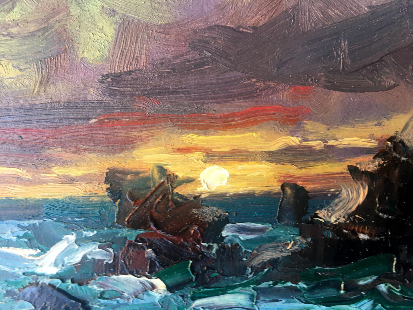 Oil painting Storm for the night Alexander Nikolaevich Cherednichenko