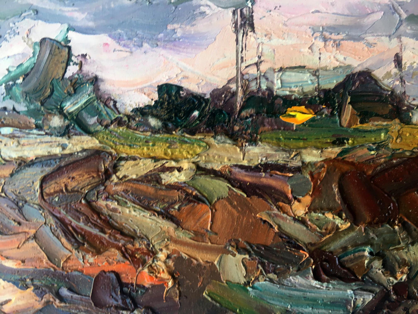 Oil painting Evening seashore Alexander Cherednichenko