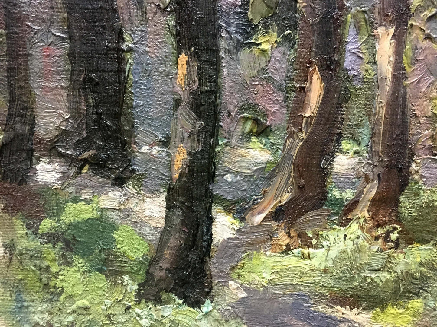 Oil painting Forest D. Nevkrytyy