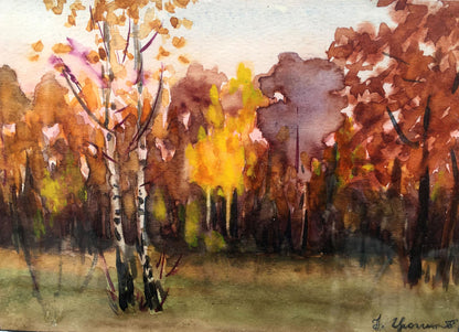 Oil painting Forest Ivan Kirillovich Zyupka