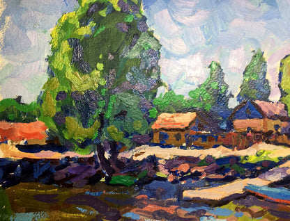 Oil painting Hills Leninsky Ruban Grigory Savelyevich