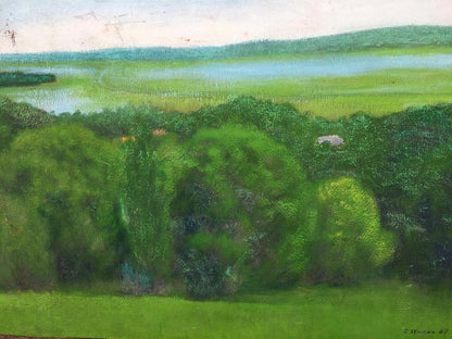 Oil painting Lush trees Ivan Kirillovich Zyupka