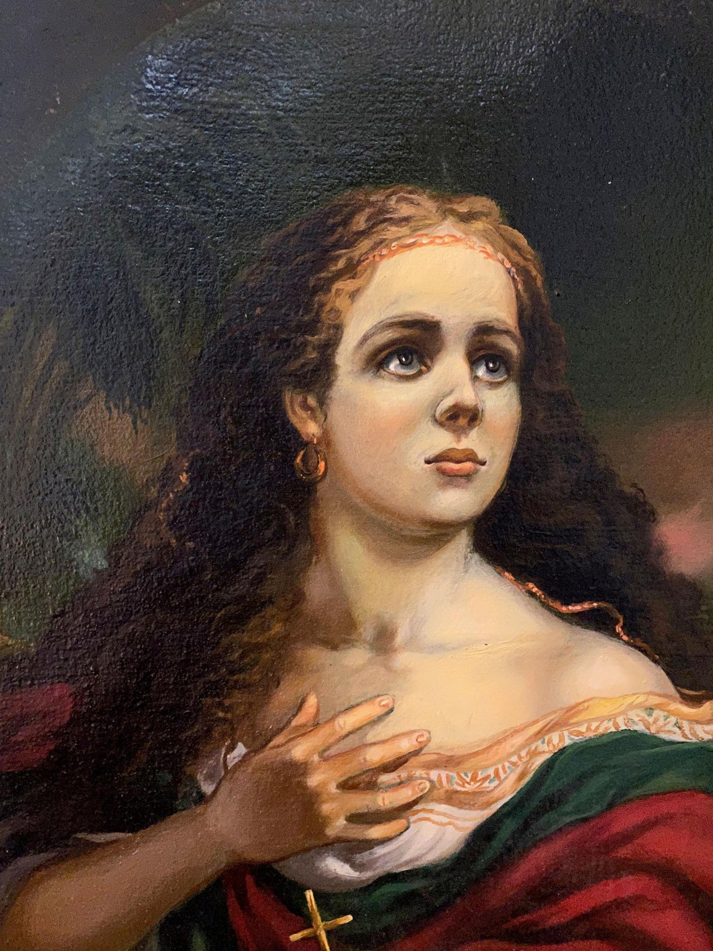 Oil painting Maria Magdalena Alexander Arkadievich Litvinov