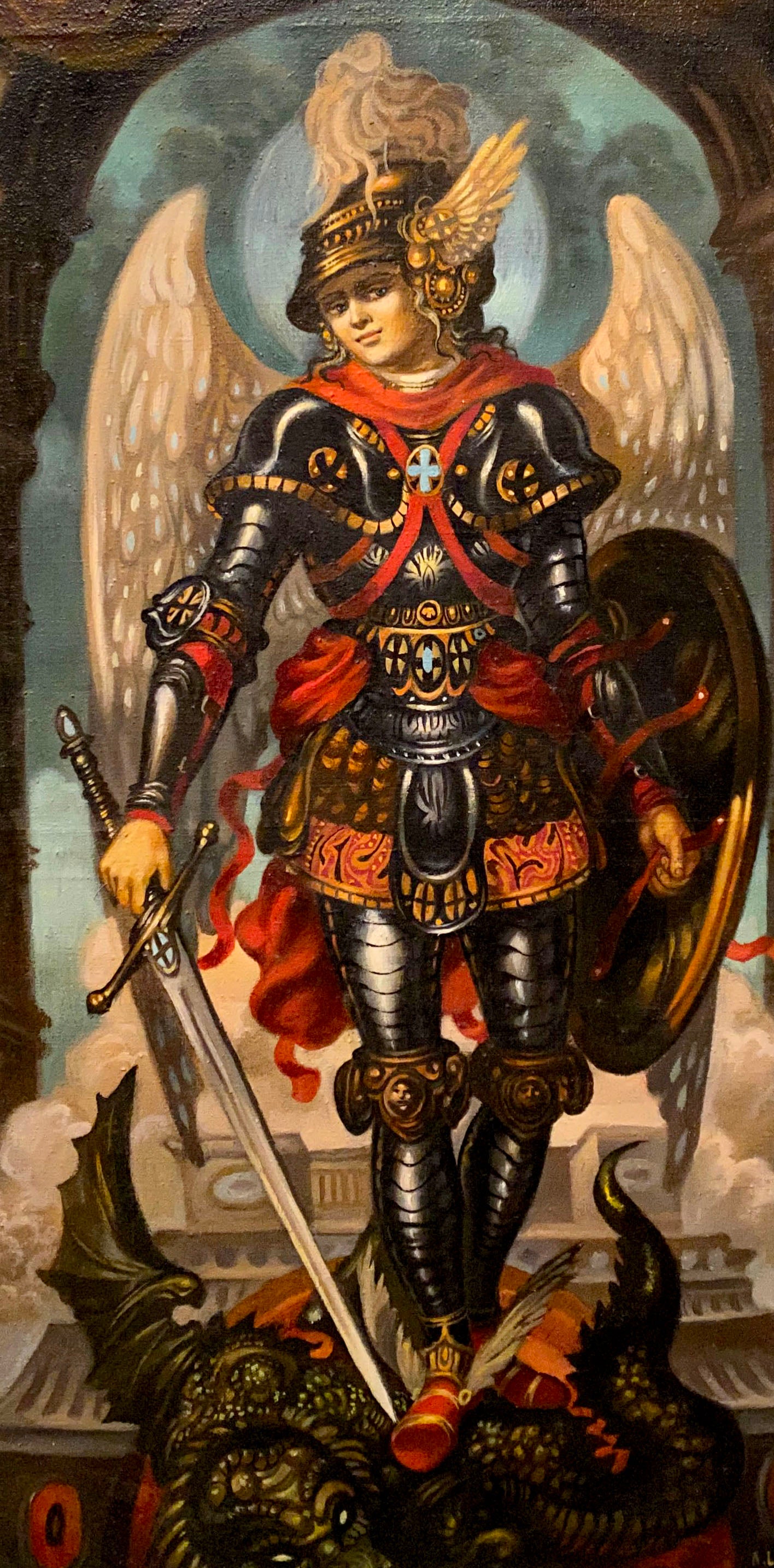 Oil painting Archangel Gabril Alexander Arkadievich Litvinov