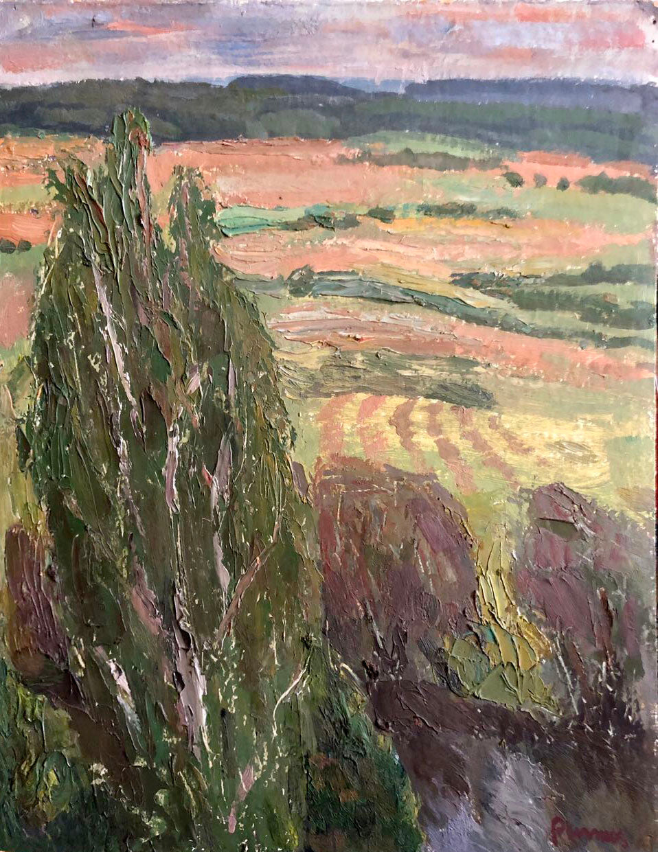 Oil painting Meadows Ryzhykh Viktor