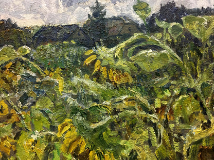 Oil painting Field of sunflowers Zvyagintsev Rostislav Mikhailovich