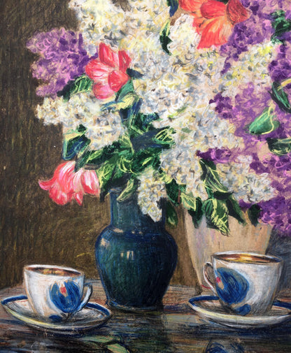 Lilac Elegance: A.G. Cherkas' Watercolor Masterpiece