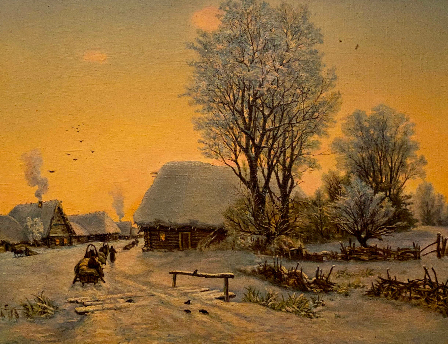 Oil painting Winter Litvinov Arkady Petrovich