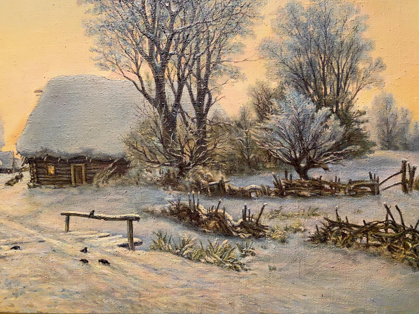 Oil painting Winter Litvinov Arkady Petrovich