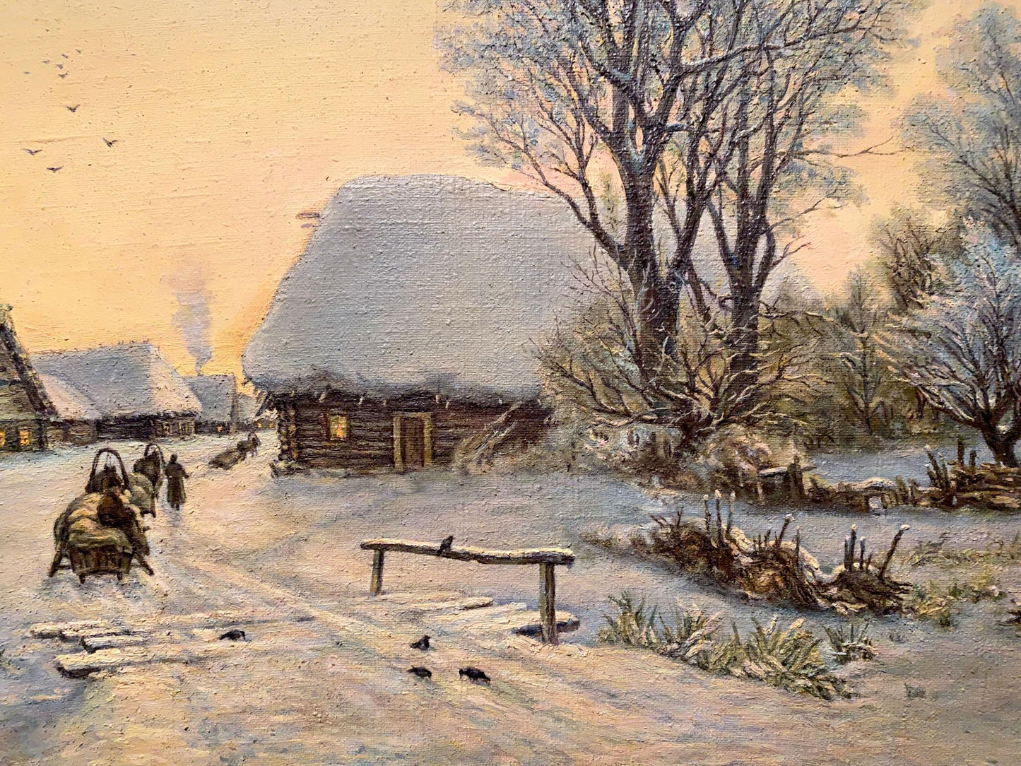 Oil painting Winter Litvinov Arkady Petrovich