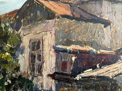 Oil painting Native home Sambour Arkady Geseyonovich