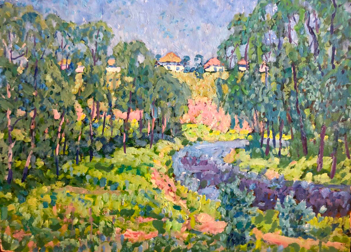 Oil painting Sunny weather Kolosovsky Georgiy Sergeevich