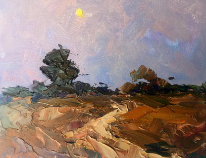 Oil painting Pink evening Alexander Cherednichenko