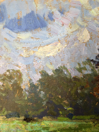 Oil painting Glade in the forest Sevast'yanov Viktor Grigor'yevich