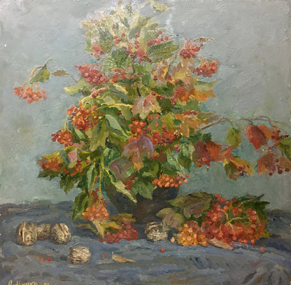 Oil painting Viburnum Mynka Alexander Fedorovich