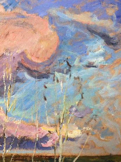 Oil painting Meadows Sevast'yanov Viktor Grigor'yevich
