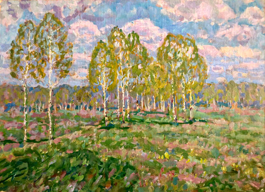 Oil painting In April Kolosovsky Georgiy Sergeevich