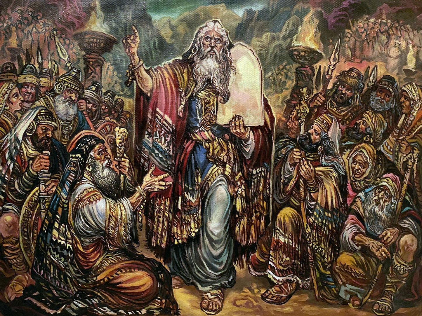 Oil painting Moses Alexander Arkadievich Litvinov