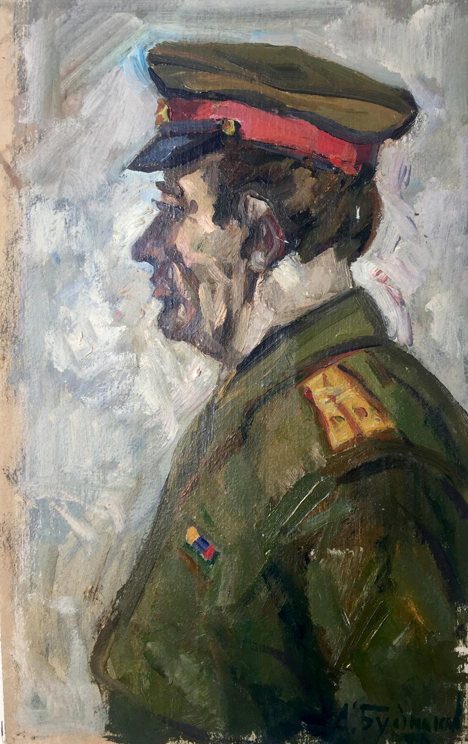Oil painting Portrait of an officer Vladimir Budnikov