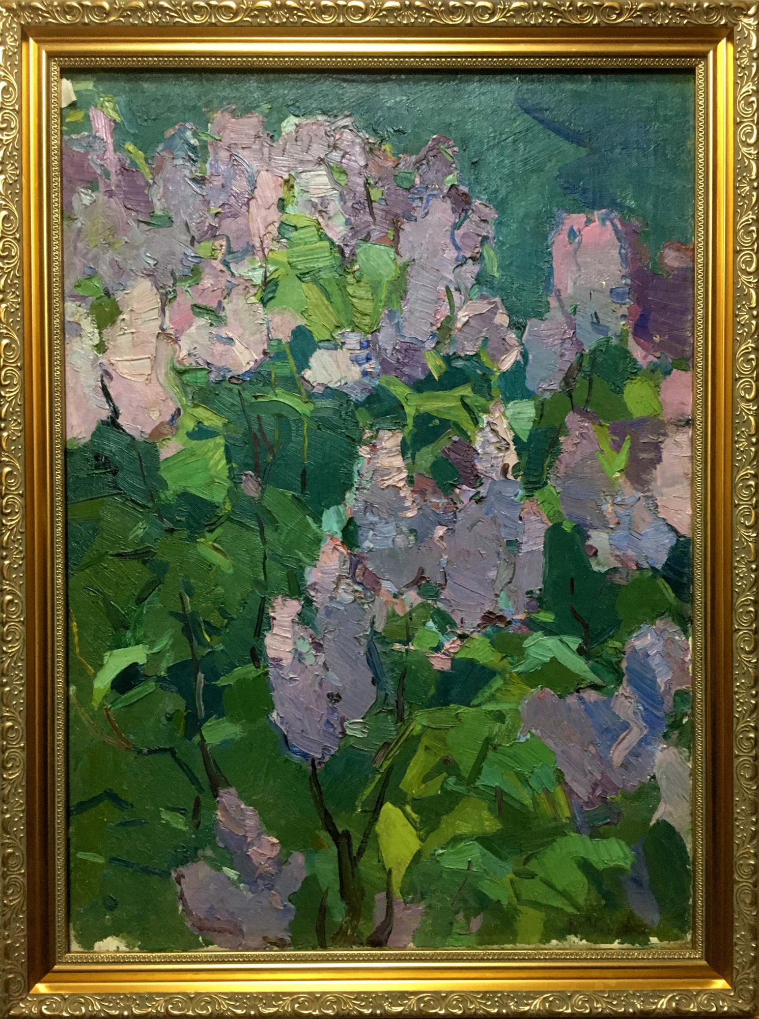 Oil painting Lilac in the garden Vasily Chegodar